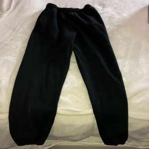 black comfy sweatpants